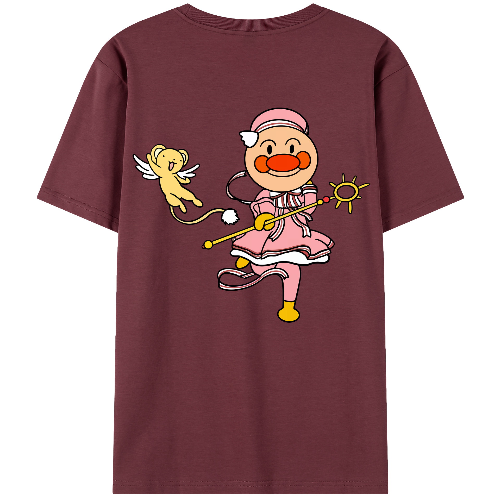 （画像用） アンパンマン Anpanman 綿100％半袖Tシャツ（背面プリント）
